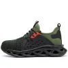 Caesar Breathable Mesh Steel Toe Shoes Green