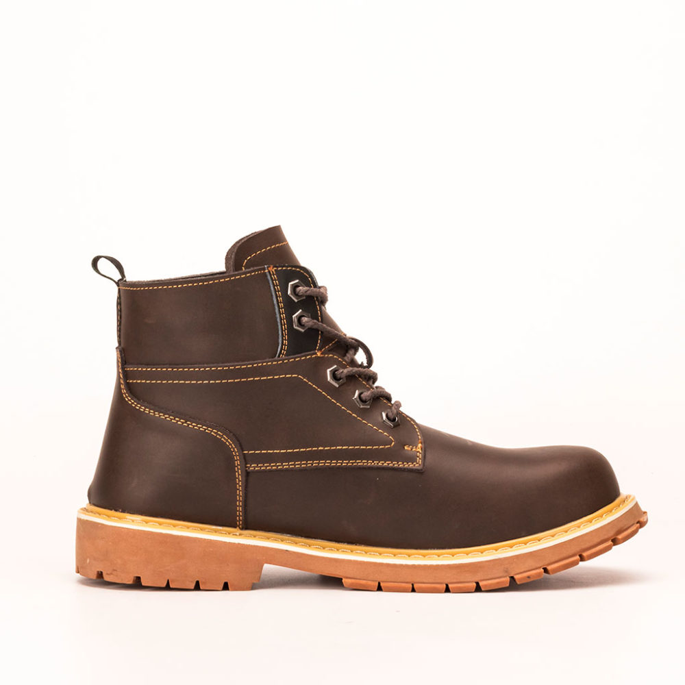 Jeremy Composite Toe Hiking Safety Boots Brown