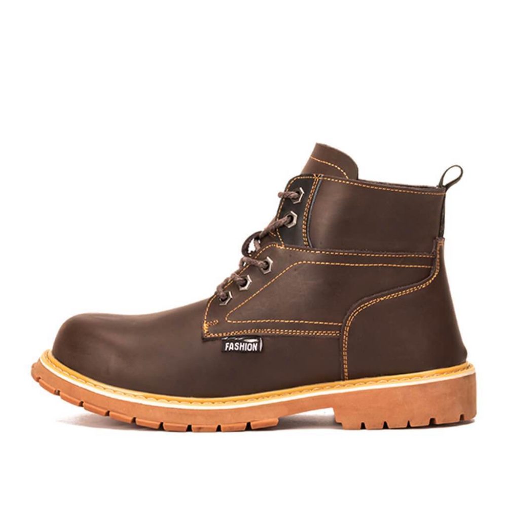 Jeremy Composite Toe Hiking Safety Boots Brown