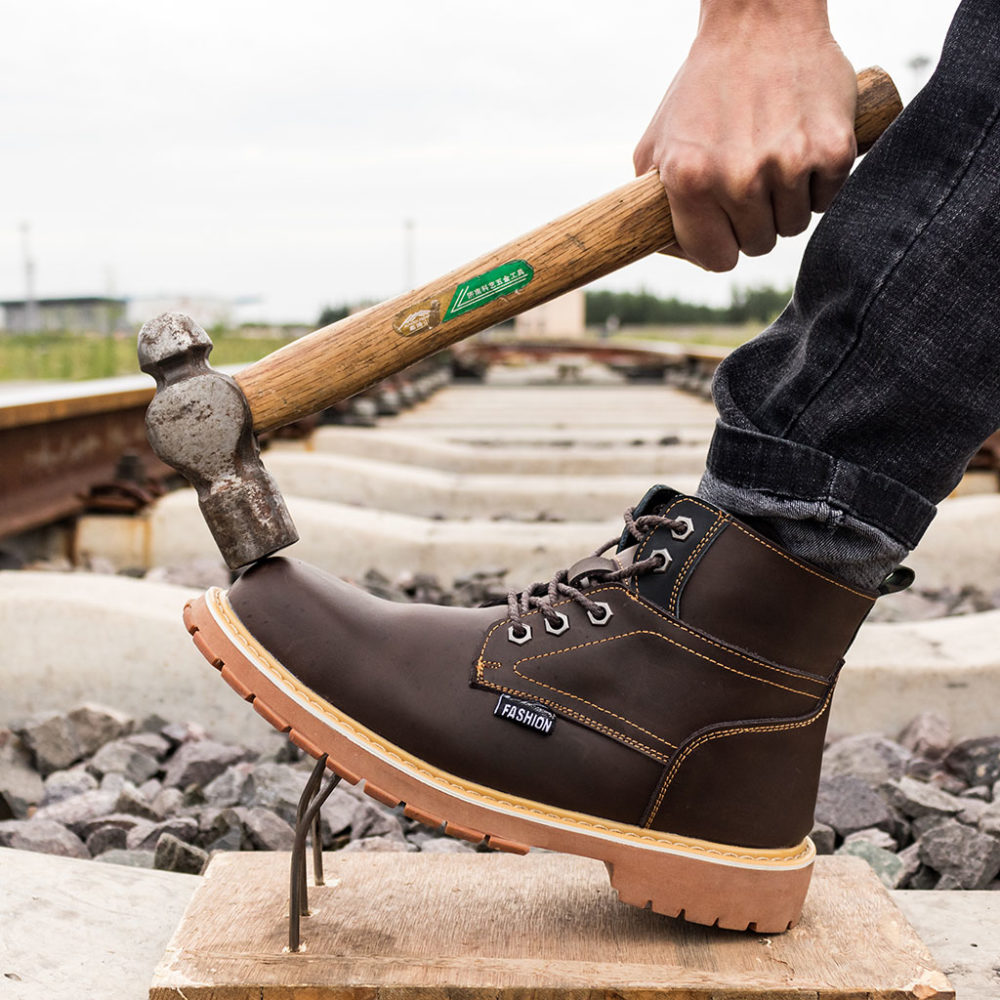 Jeremy Composite Toe Hiking Safety Boots Brown