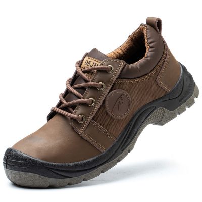 Ryan Lightweight Puncture Resistant Steel Toe Safety Boots Brown