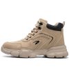 Lorin Comfortable Steel Toe Snow Boots Khaki