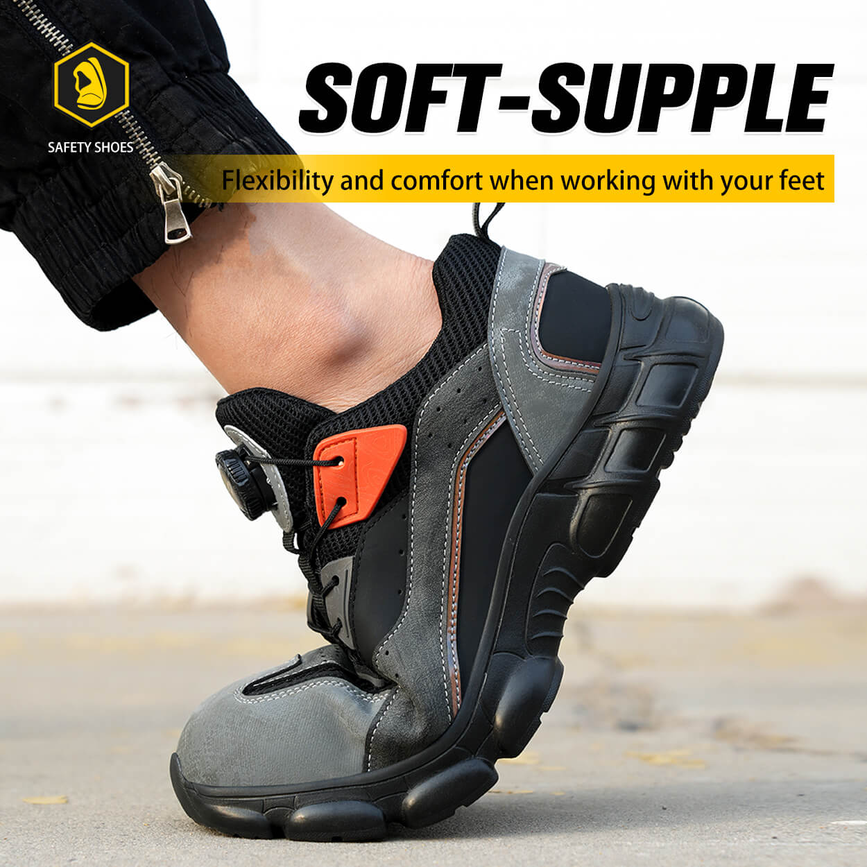 Jesse Stylish Comfortable Steel Toe Shoes