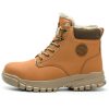 Arctic Comfortable Winter Steel Toe Boots Yellow